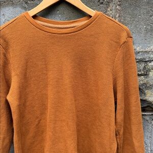 Y2K Ecko Unlimited thermal shirt medium rust orange long sleeve skate surf Vtg